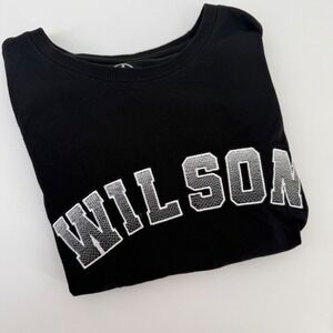 FISLL Black Wilson 22 Athletic T‎ Shirt M Womens Short Sleeve Tee